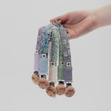 BIBS x LIBERTY Pacifier Clip - Camomile Lawn / Baby Blue - Laadlee