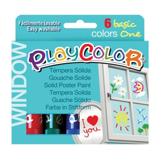 Playcolor Window One Colors - 6pcs - Laadlee