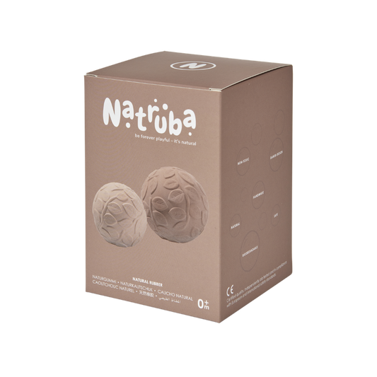 Natruba - Leaf Sensory Ball Set - Brown - Laadlee