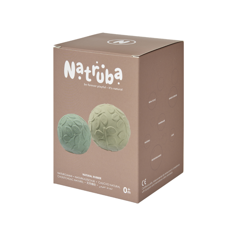 Natruba - Leaf Sensory Ball Set - Green - Laadlee