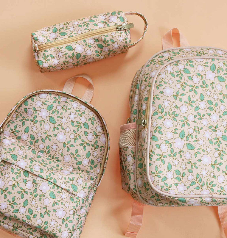 A Little Lovely Company Backpack - Blossoms Pink Insulated - Laadlee