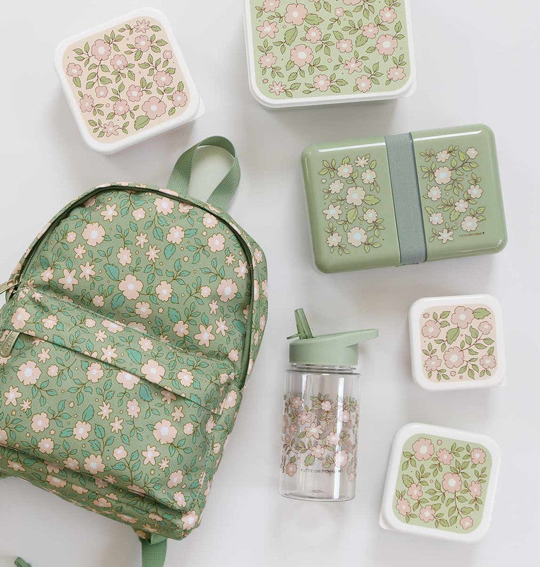 A Little Lovely Company Little Backpack - Blossoms Sage - Laadlee