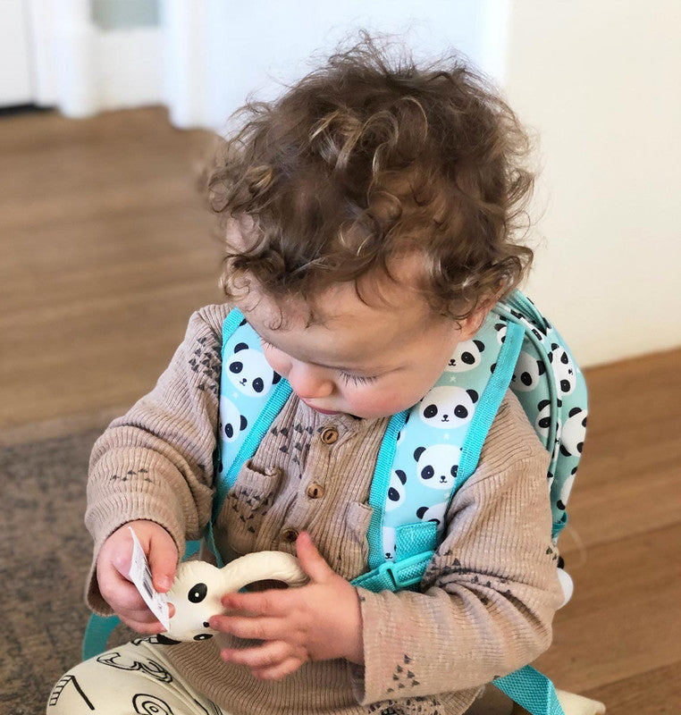 A Little Lovely Company Backpack - Panda Blue Insulated - Laadlee