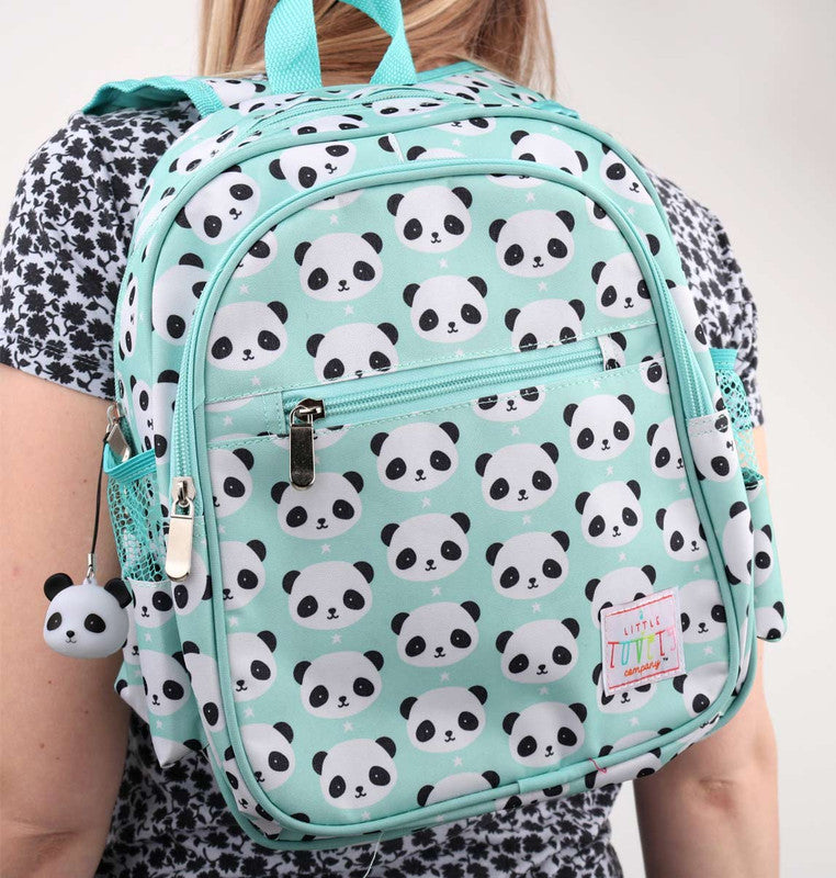 A Little Lovely Company Backpack - Panda Blue Insulated - Laadlee