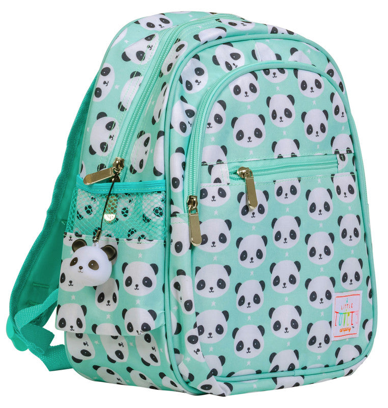 A Little Lovely Company Backpack - Panda Blue Insulated - Laadlee