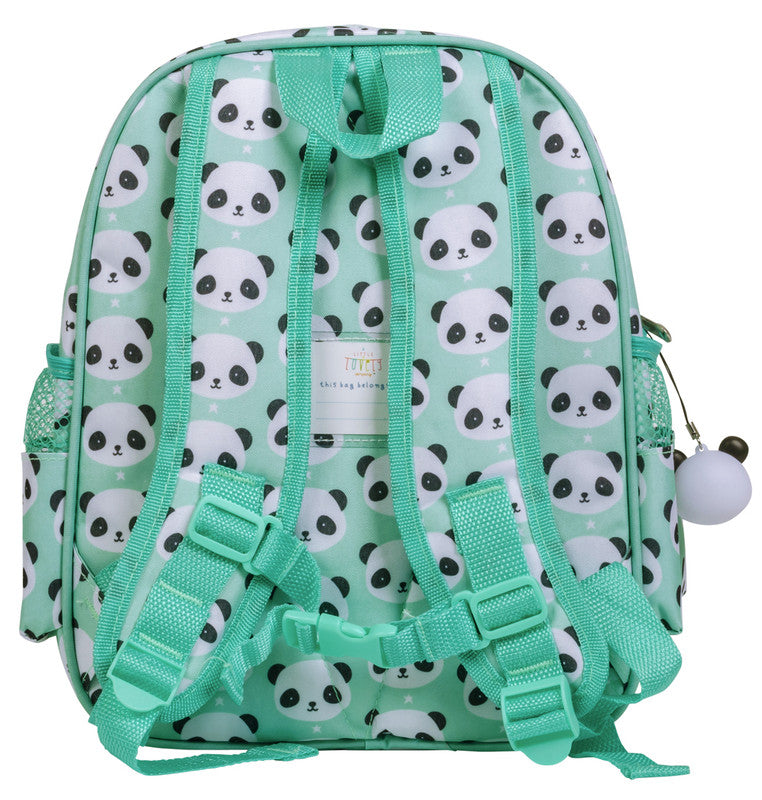 A Little Lovely Company Backpack - Panda Blue Insulated - Laadlee