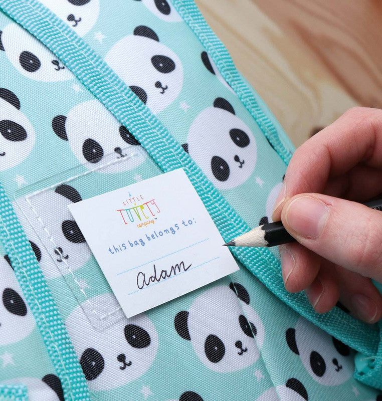 A Little Lovely Company Backpack - Panda Blue Insulated - Laadlee