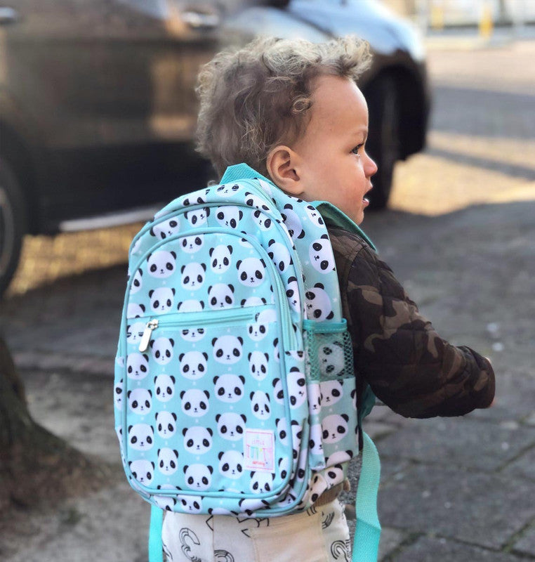 A Little Lovely Company Backpack - Panda Blue Insulated - Laadlee