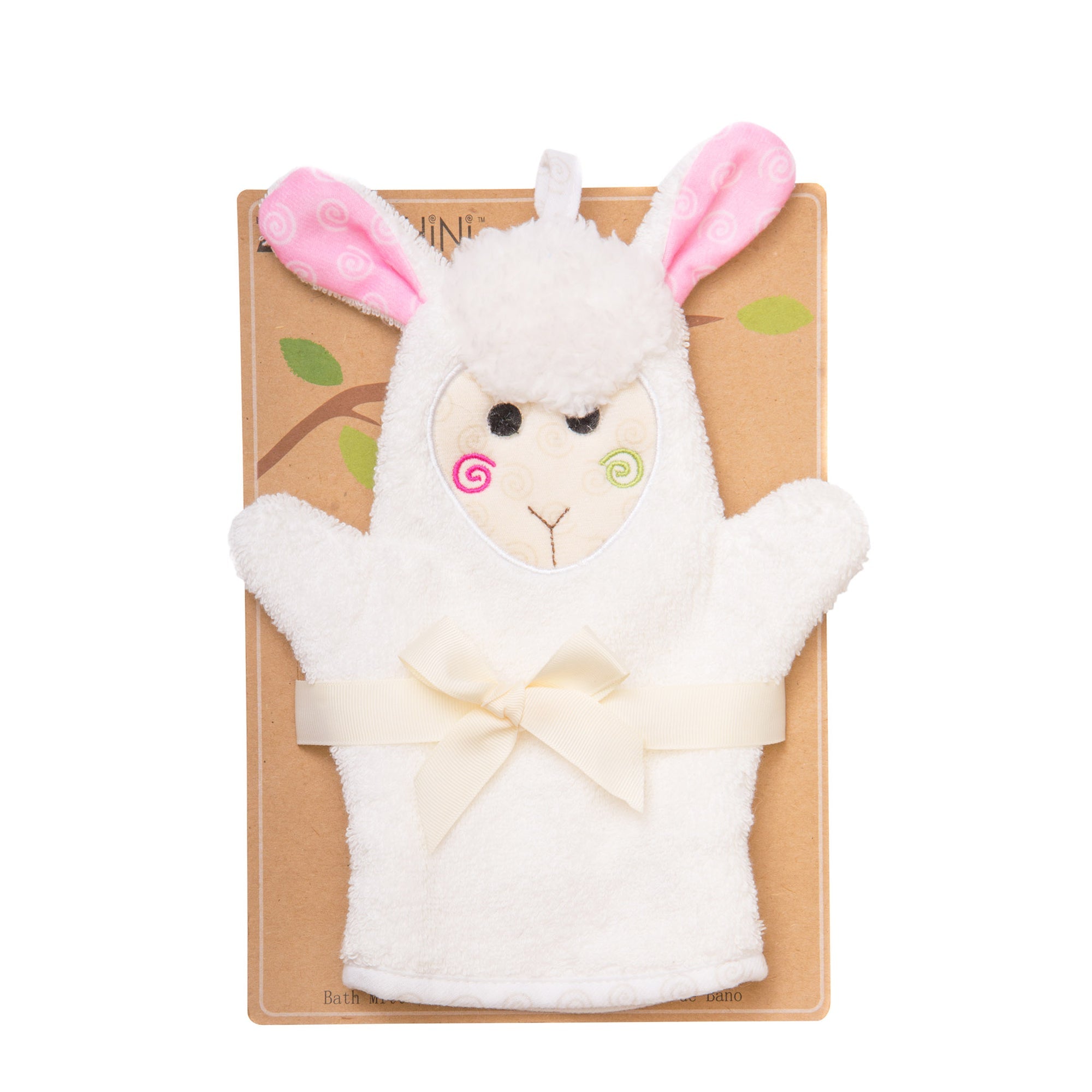 Zoocchini Baby Bath Mitt - Lola the Lamb - Laadlee