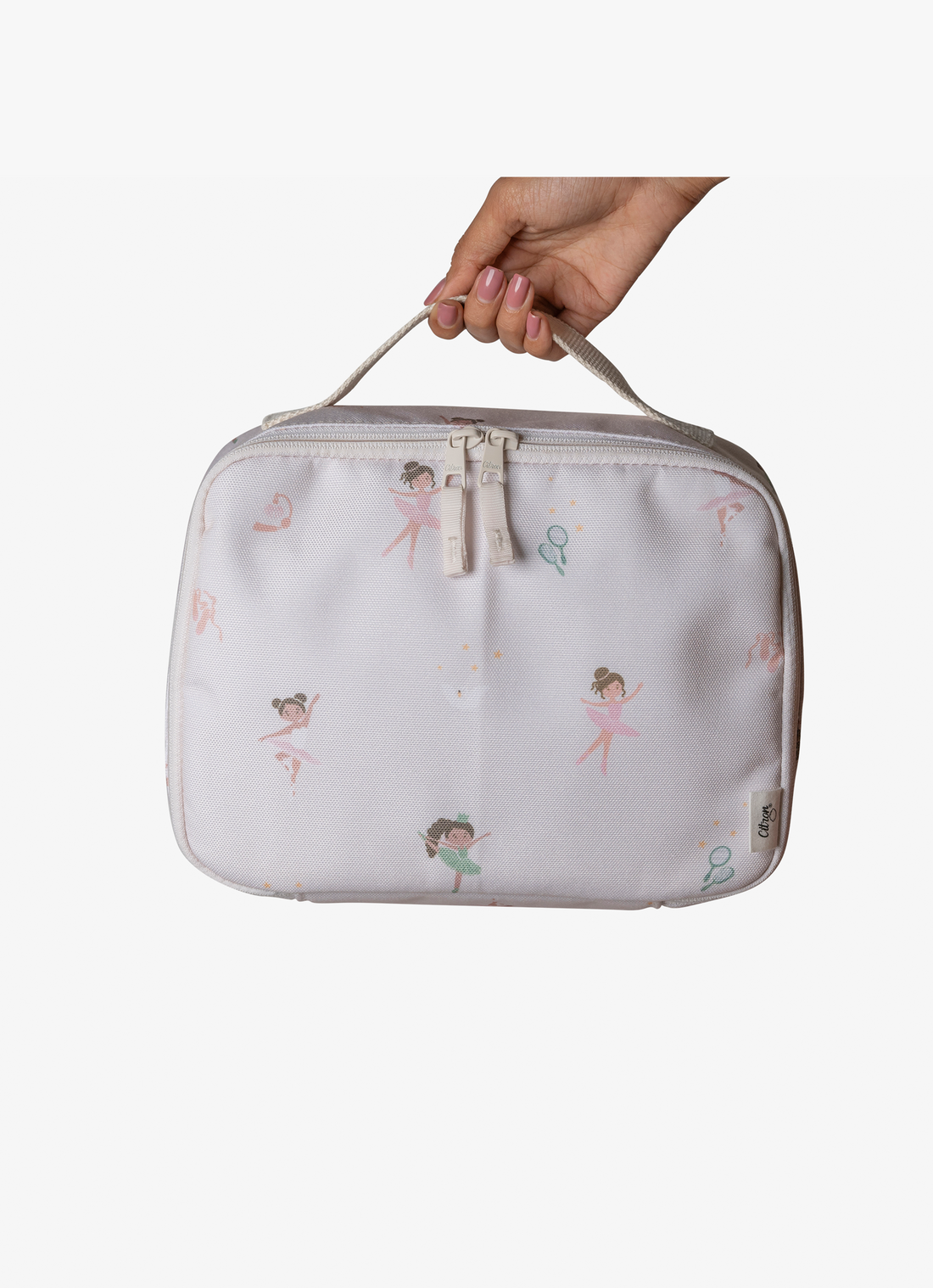 Citron Insulated Square Lunchbag - Ballerina - Laadlee