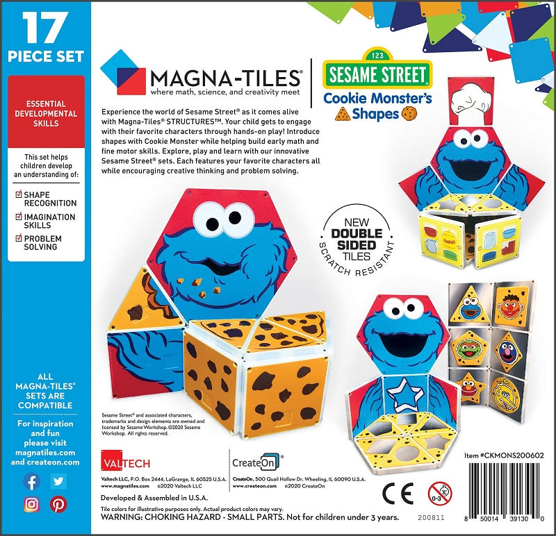 Magna-Tiles Structures Cookie Monster’s Shapes - Laadlee