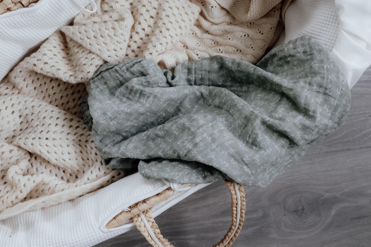 Natruba - Muslin Leaf - Green (Pack of 2) - Laadlee