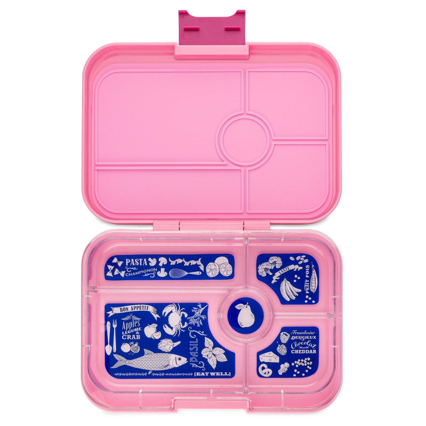 Yumbox Tapas 5 Compartment Bon Appetit Lunch Box - Capri Pink - Laadlee