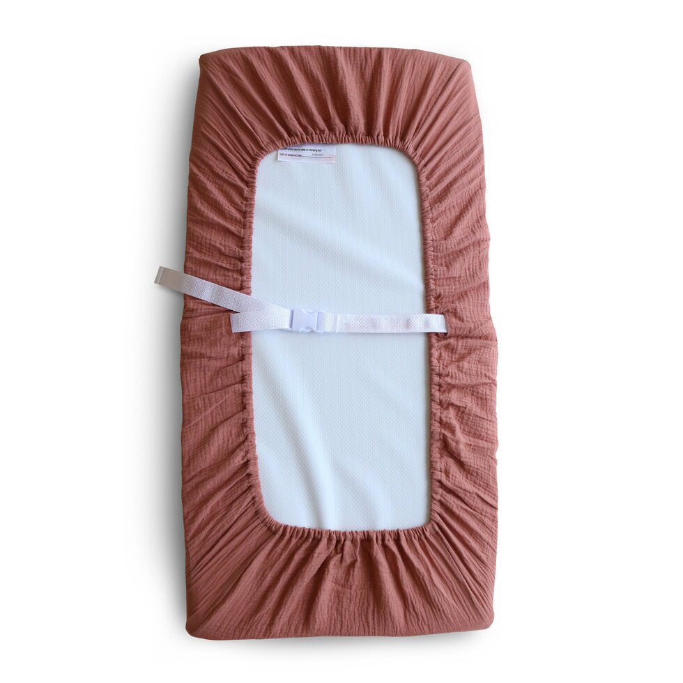 Mushie Changing Pad Cover Cedar - Laadlee