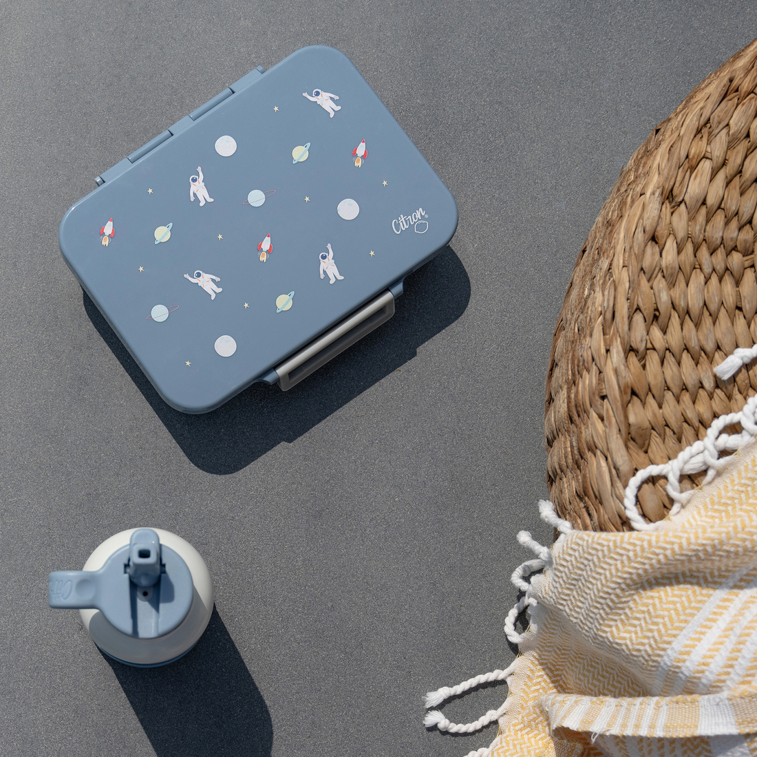Citron Tritan Lunchbox - Spaceship - Laadlee
