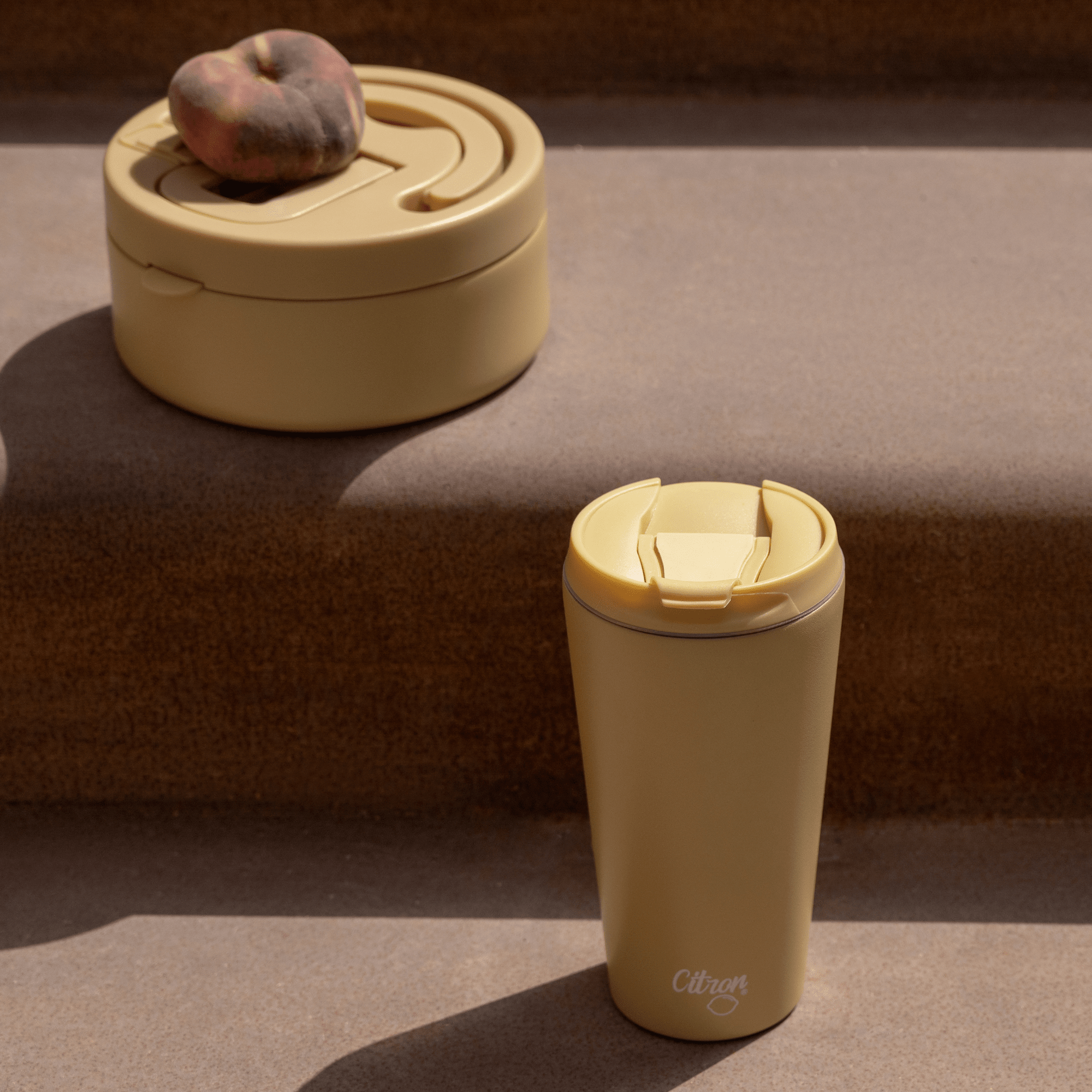 Citron Coffee Mug 370ml - Yellow - Laadlee