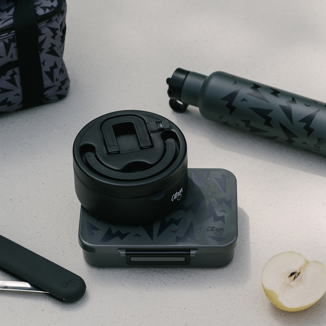 Citron Tritan Lunchbox - Storm Black - Laadlee