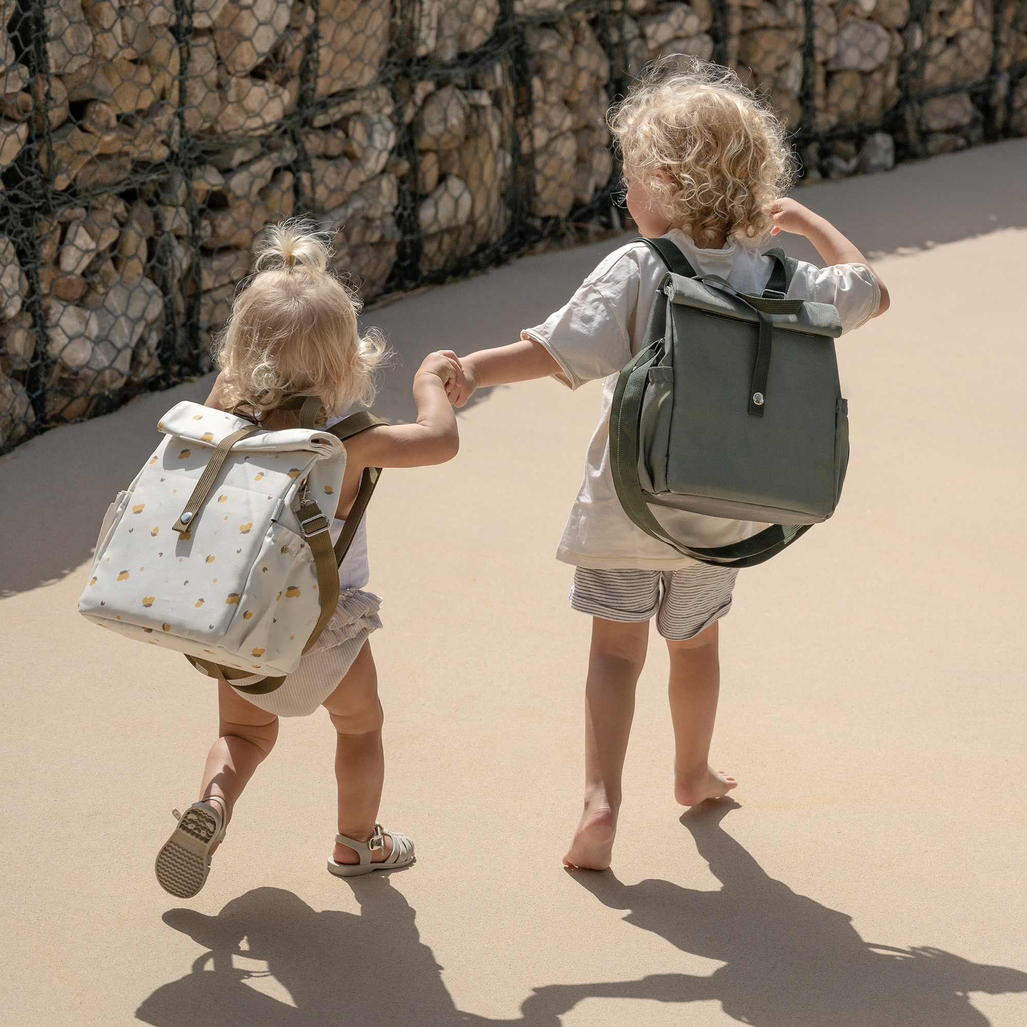 Citron Insulated Rollup Lunchbag - Olive Green - Laadlee