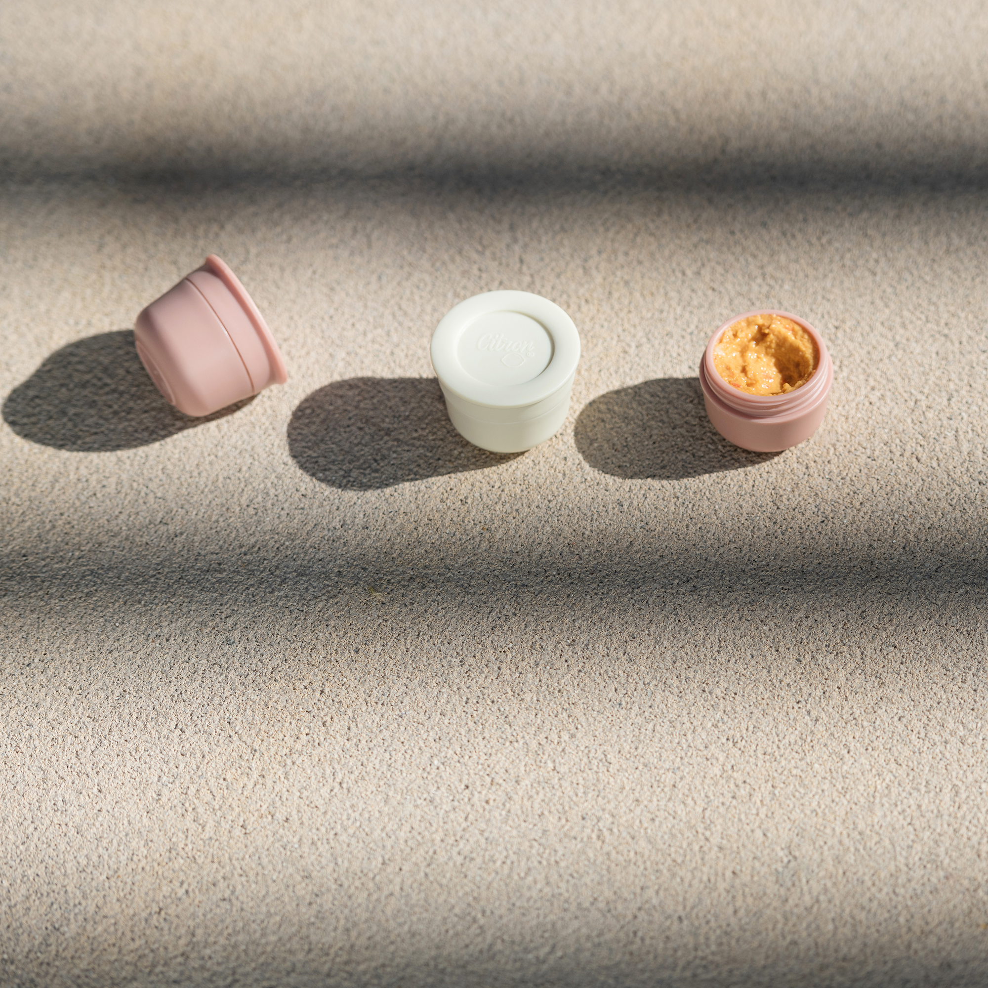 Citron Mini Sauce Containers - Light Grey/Dusty Blue - Laadlee