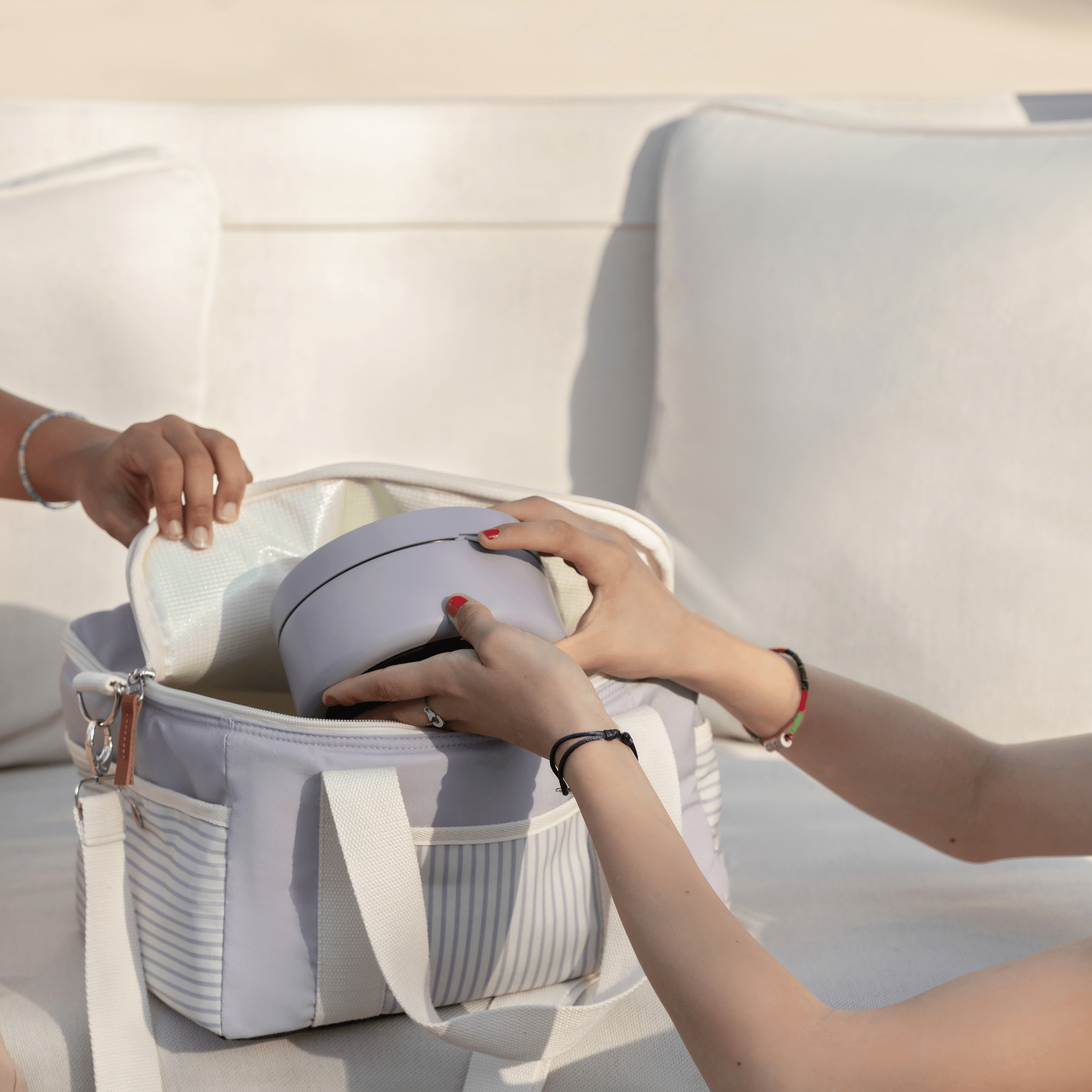 Citron Stainless Steel Food Jar 400ml - Purple - Laadlee