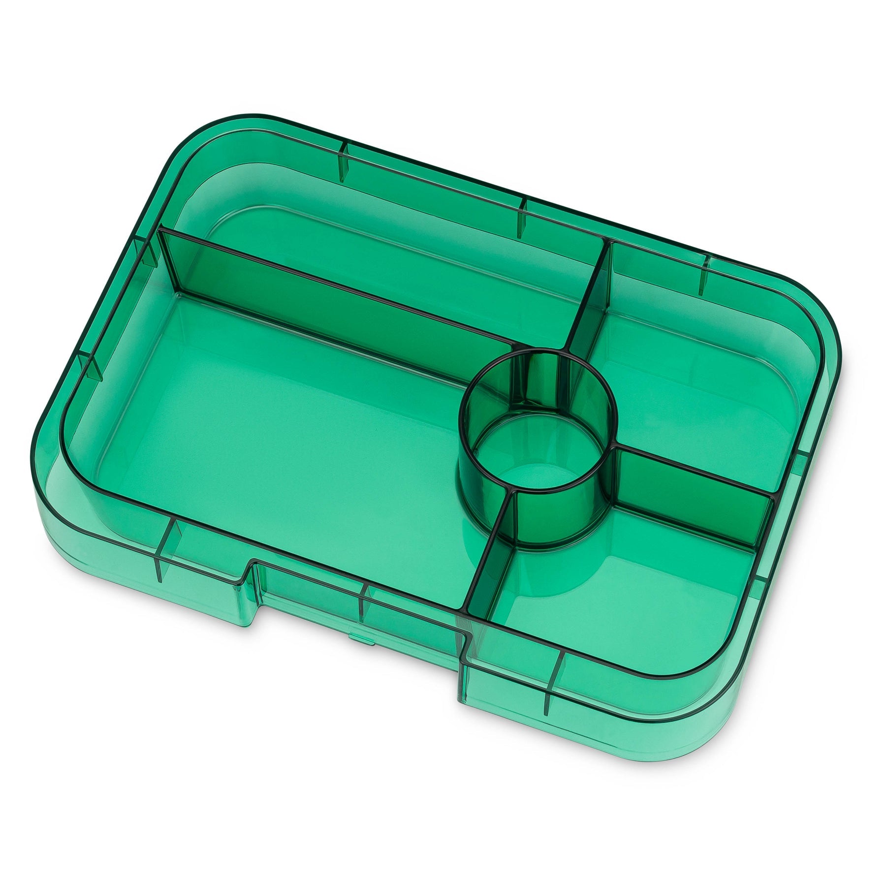 Yumbox Tapas 5 Compartment Clear Lunch Box - Greenwich - Laadlee