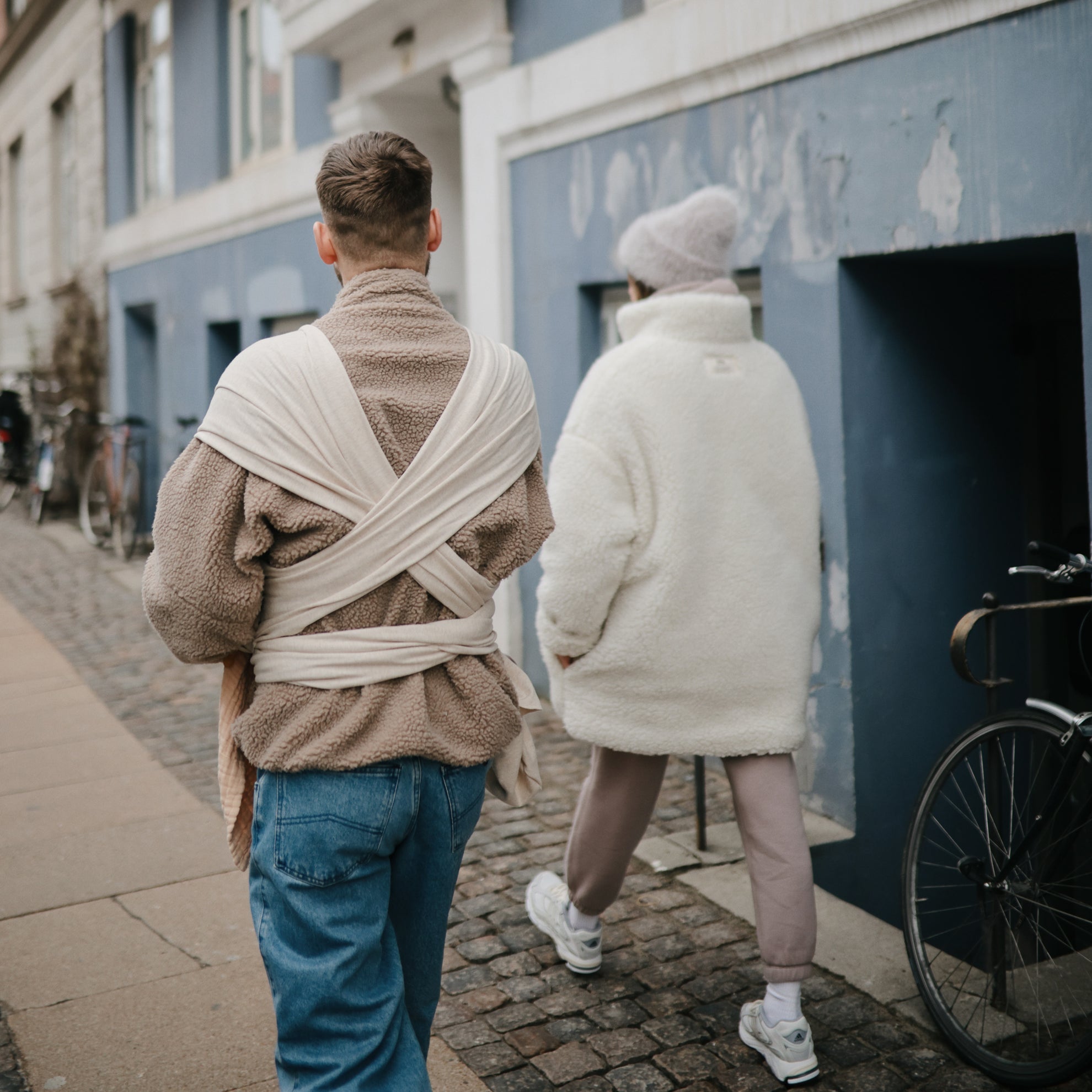 Mushie Baby Carrier Wrap Ivory - Laadlee