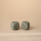 Mushie Dice Press Toy (set of 2) Dried Thyme/Natural - Laadlee