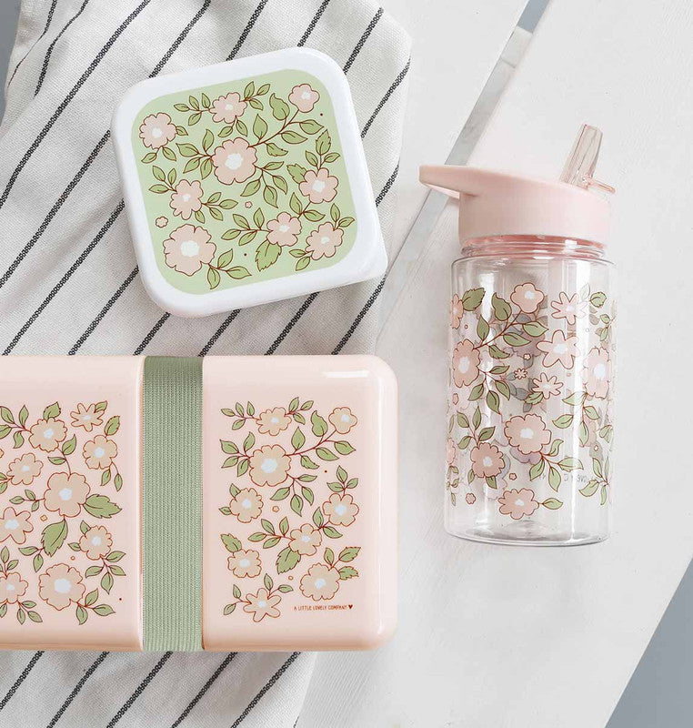 A Little Lovely Company Drink Bottle - Blossoms - Pink - Laadlee