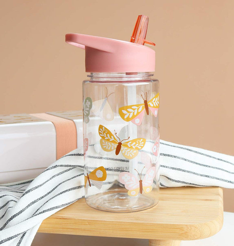 A Little Lovely Company Drink Bottle - Butterflies - Laadlee