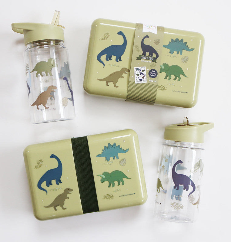 A Little Lovely Company Drink Bottle - Dinosaurs - Laadlee