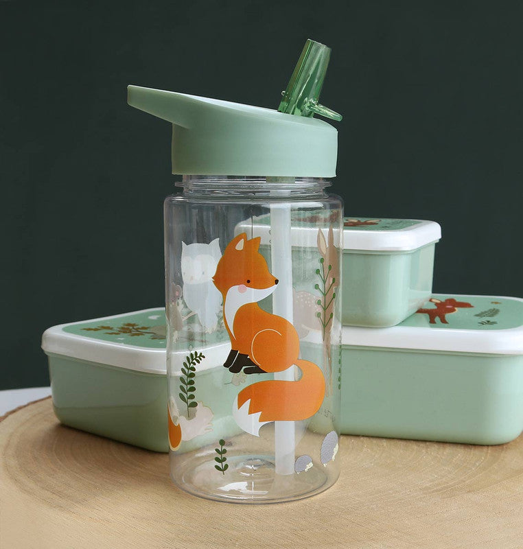 A Little Lovely Company Drink Bottle - Forest Friends - Laadlee
