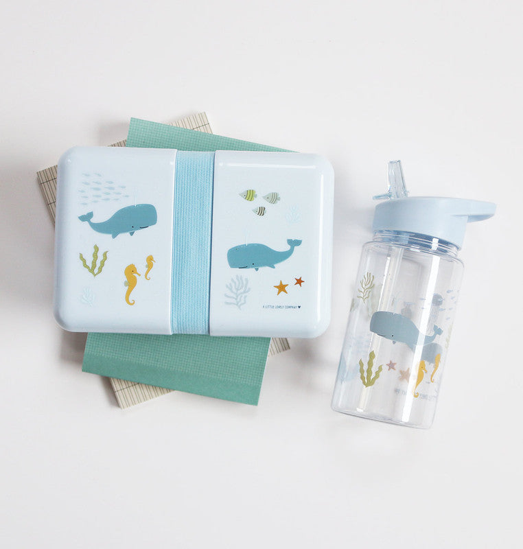 A Little Lovely Company Drink Bottle - Ocean - Laadlee