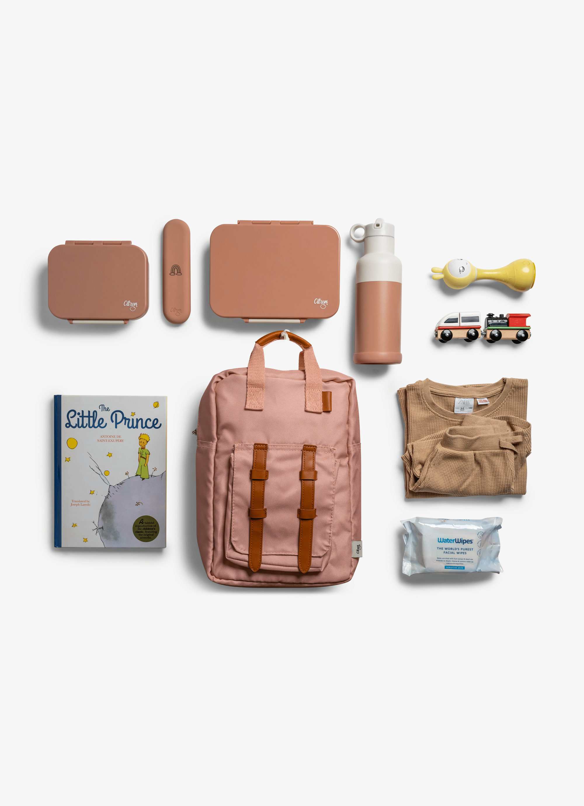 Citron Kids Backpack - Blush Pink - Laadlee