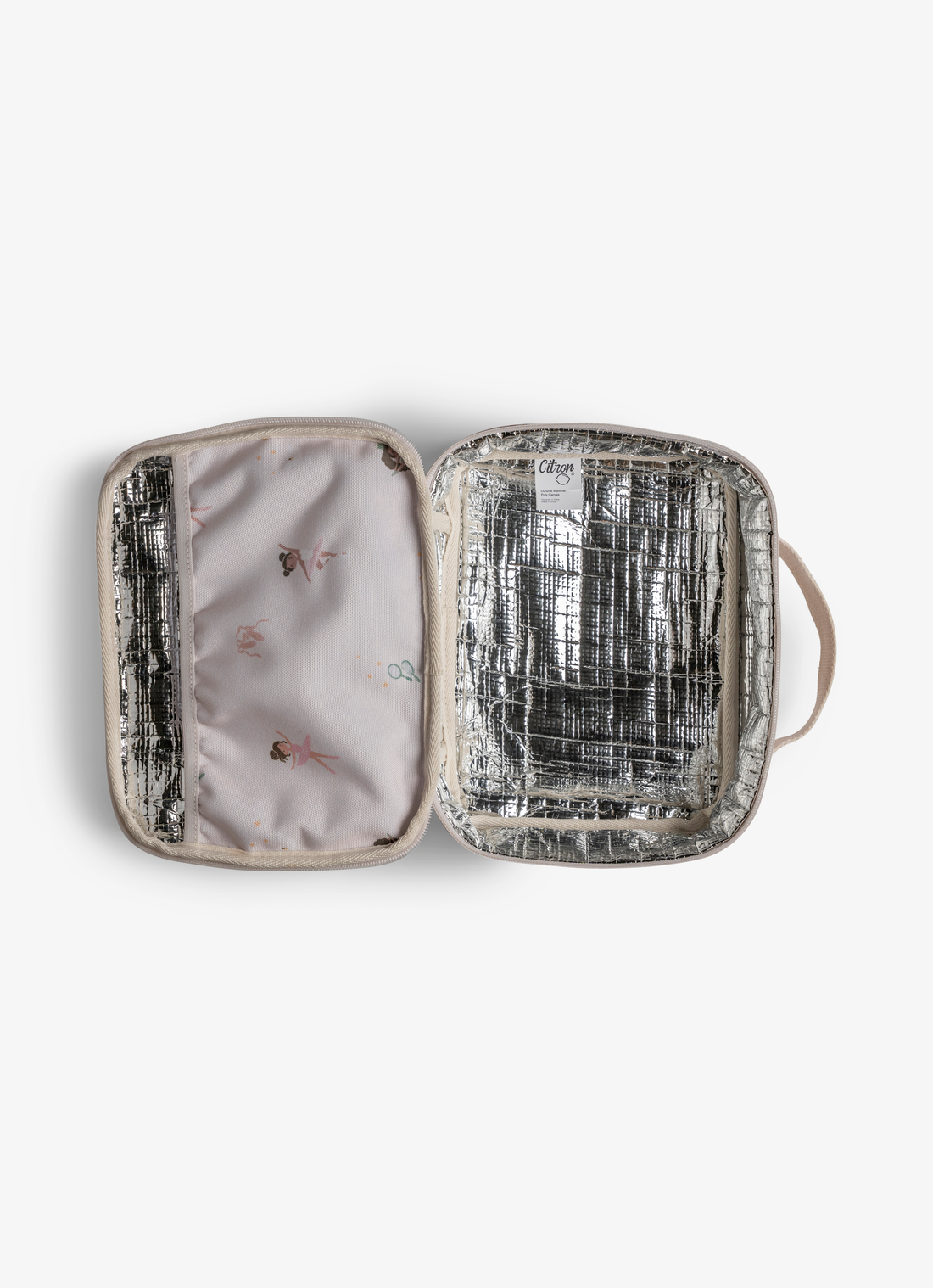 Citron Insulated Square Lunchbag - Ballerina - Laadlee