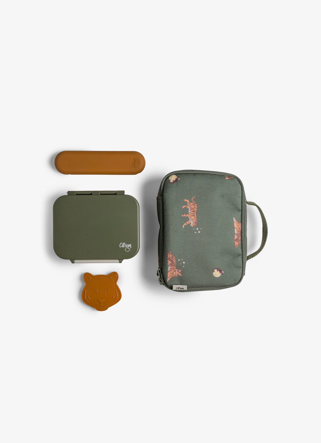Citron Insulated Snack Bag - Tiger - Laadlee