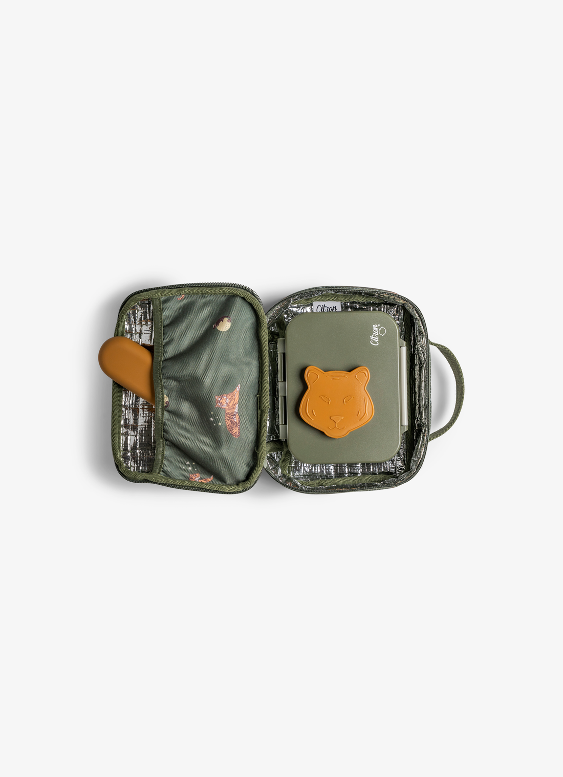 Citron Insulated Snack Bag - Tiger - Laadlee