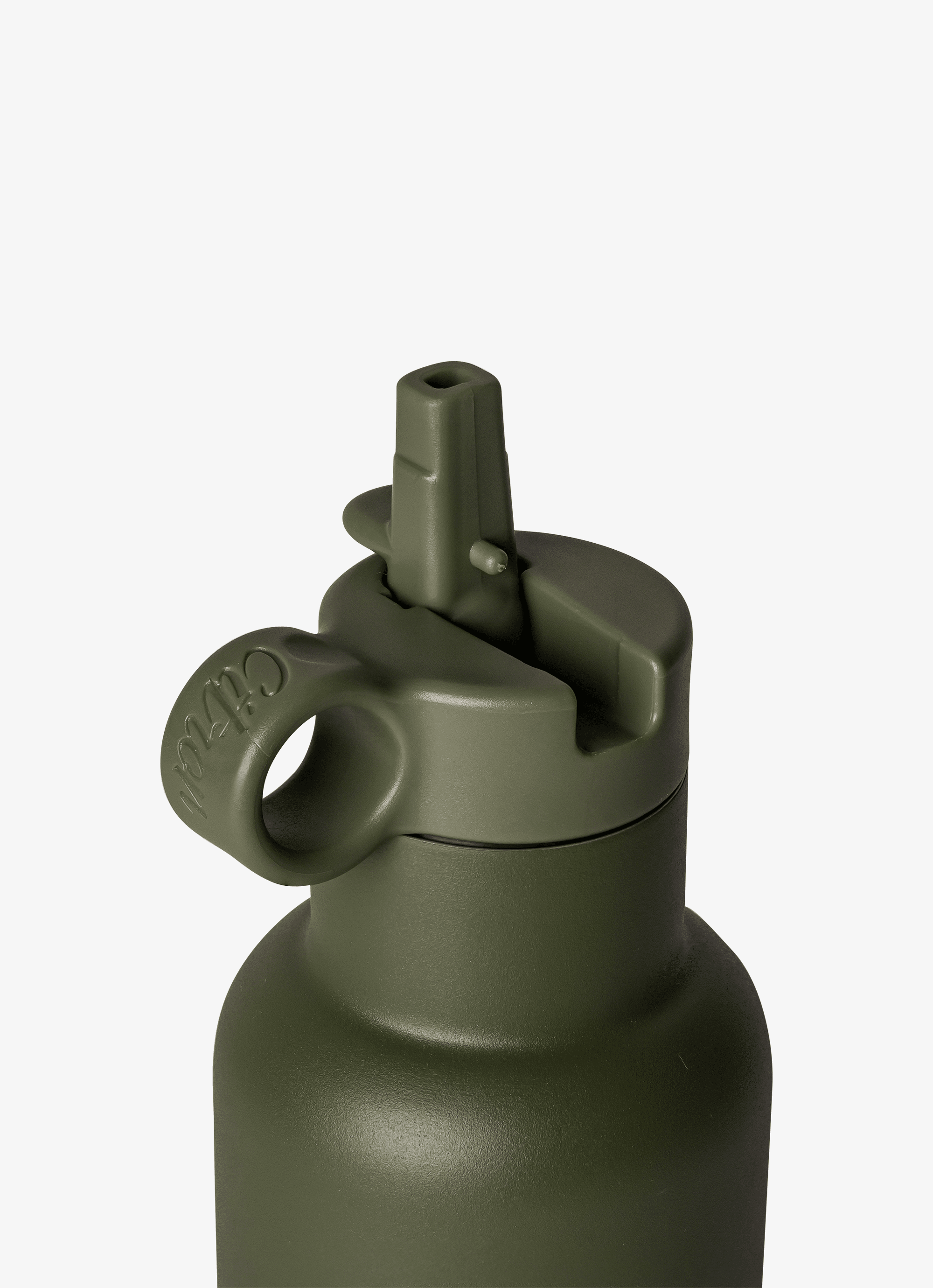 Citron Stainless Steel Water Bottle 350ml - Olive Green - Laadlee