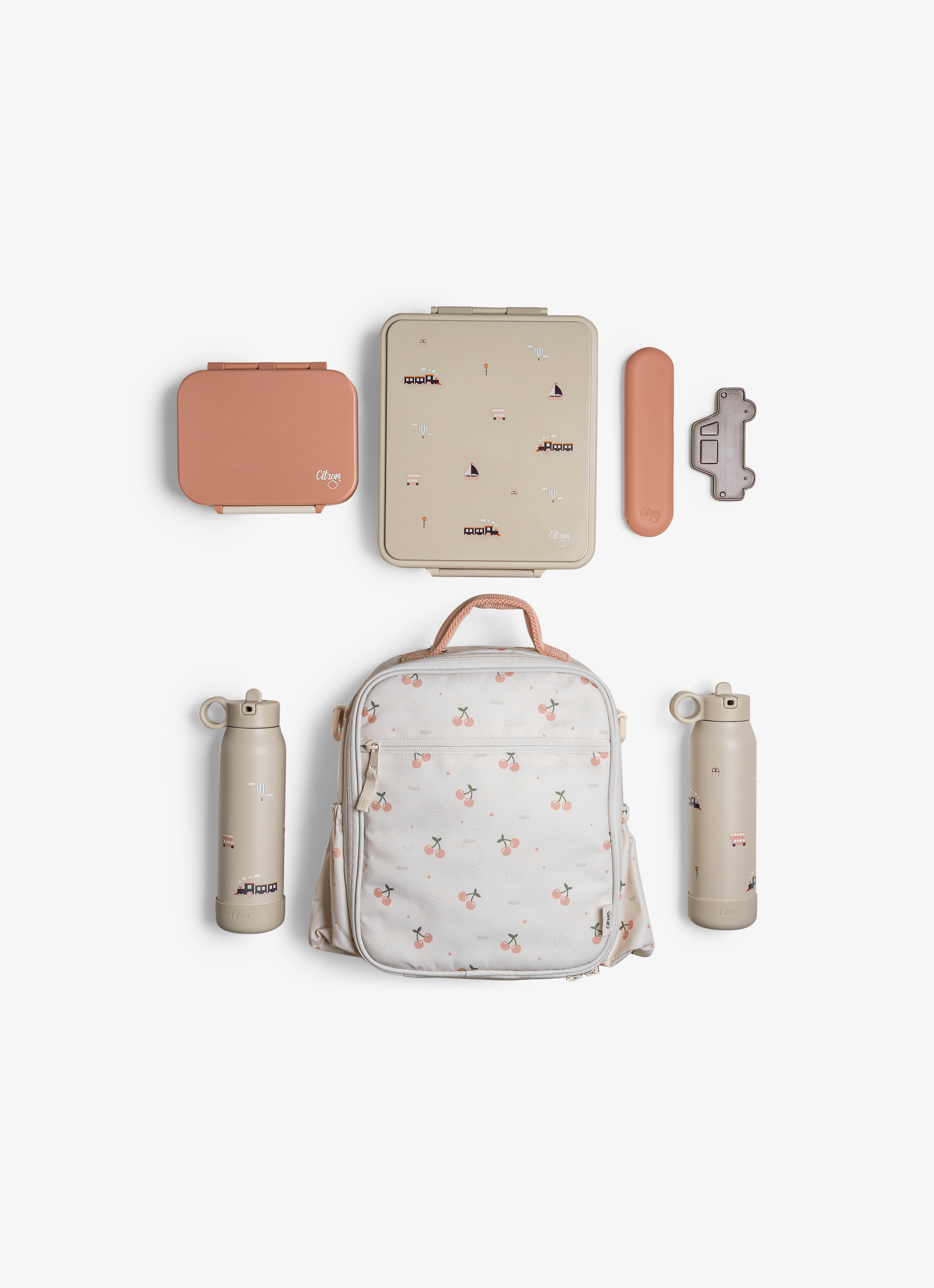 Citron Insulated Lunchbag Backpack - Cherry - Laadlee