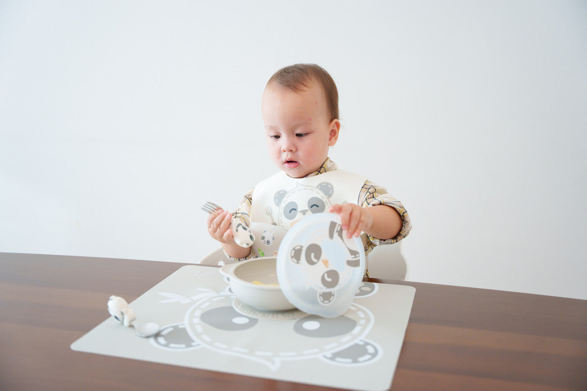 Marcus & Marcus - Palm Grasp Spoon & Fork Set- Pebble - Laadlee