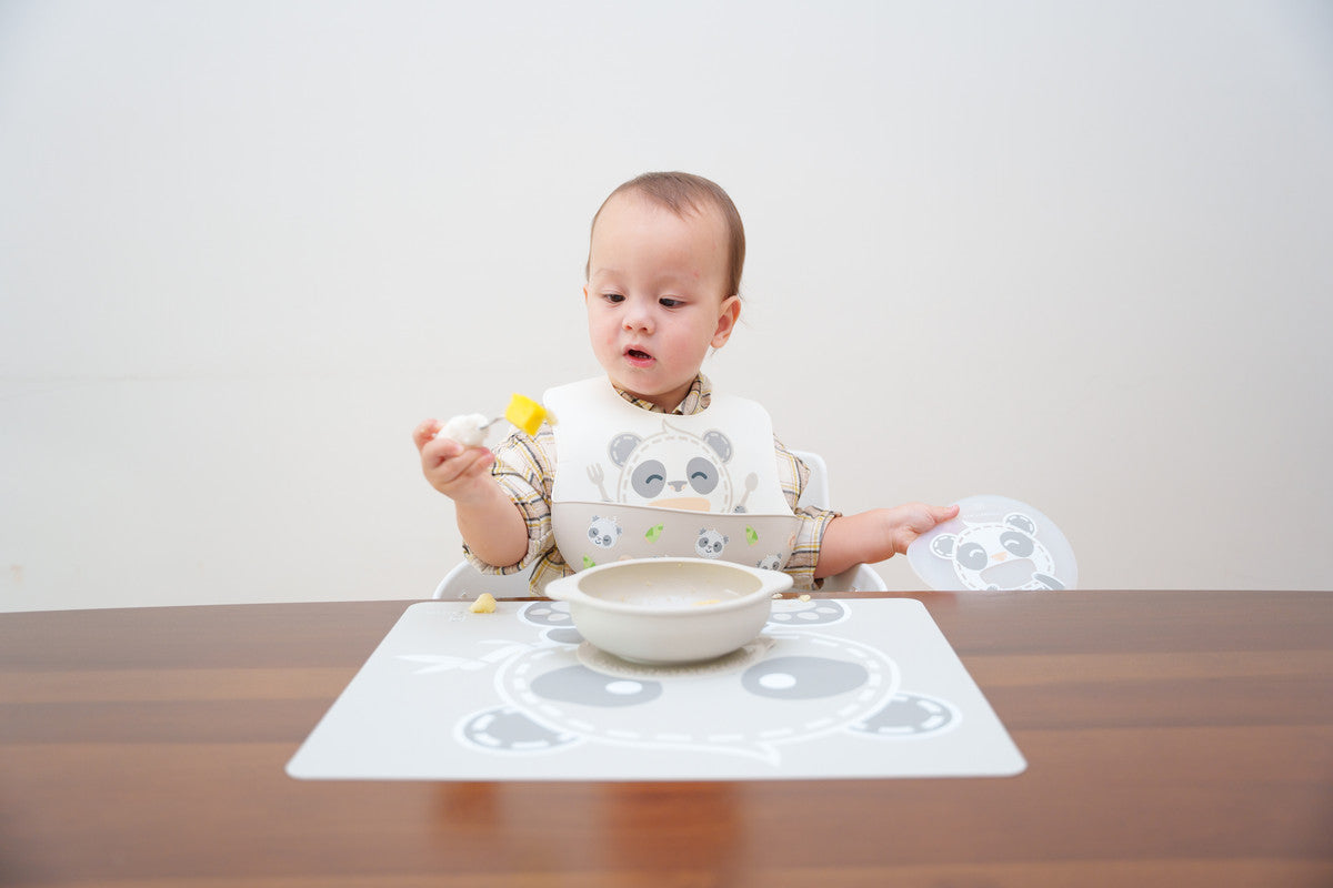 Marcus & Marcus - Palm Grasp Spoon & Fork Set- Pebble - Laadlee