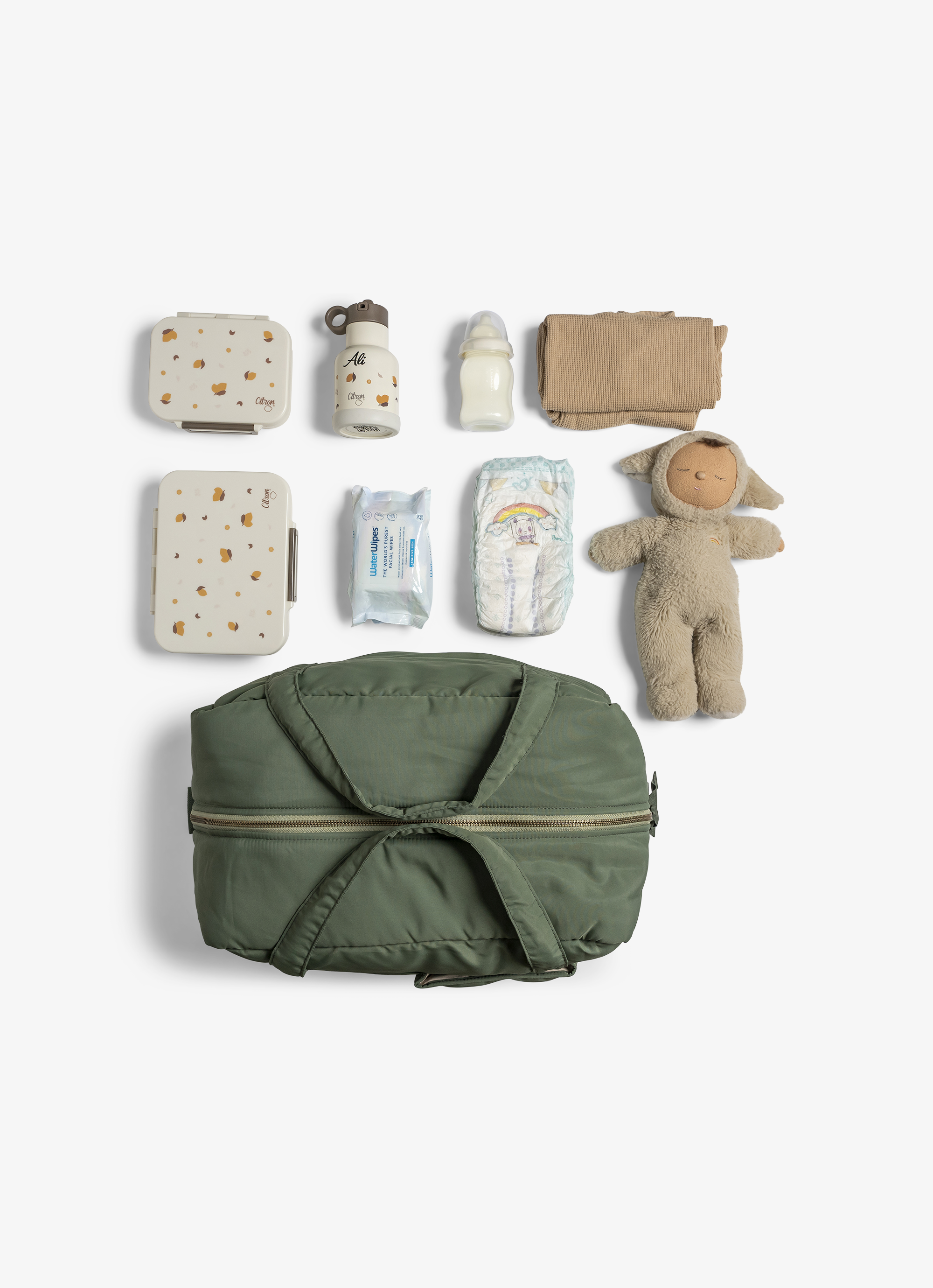 Citron Multi Purpose Bag - Olive Green - Laadlee