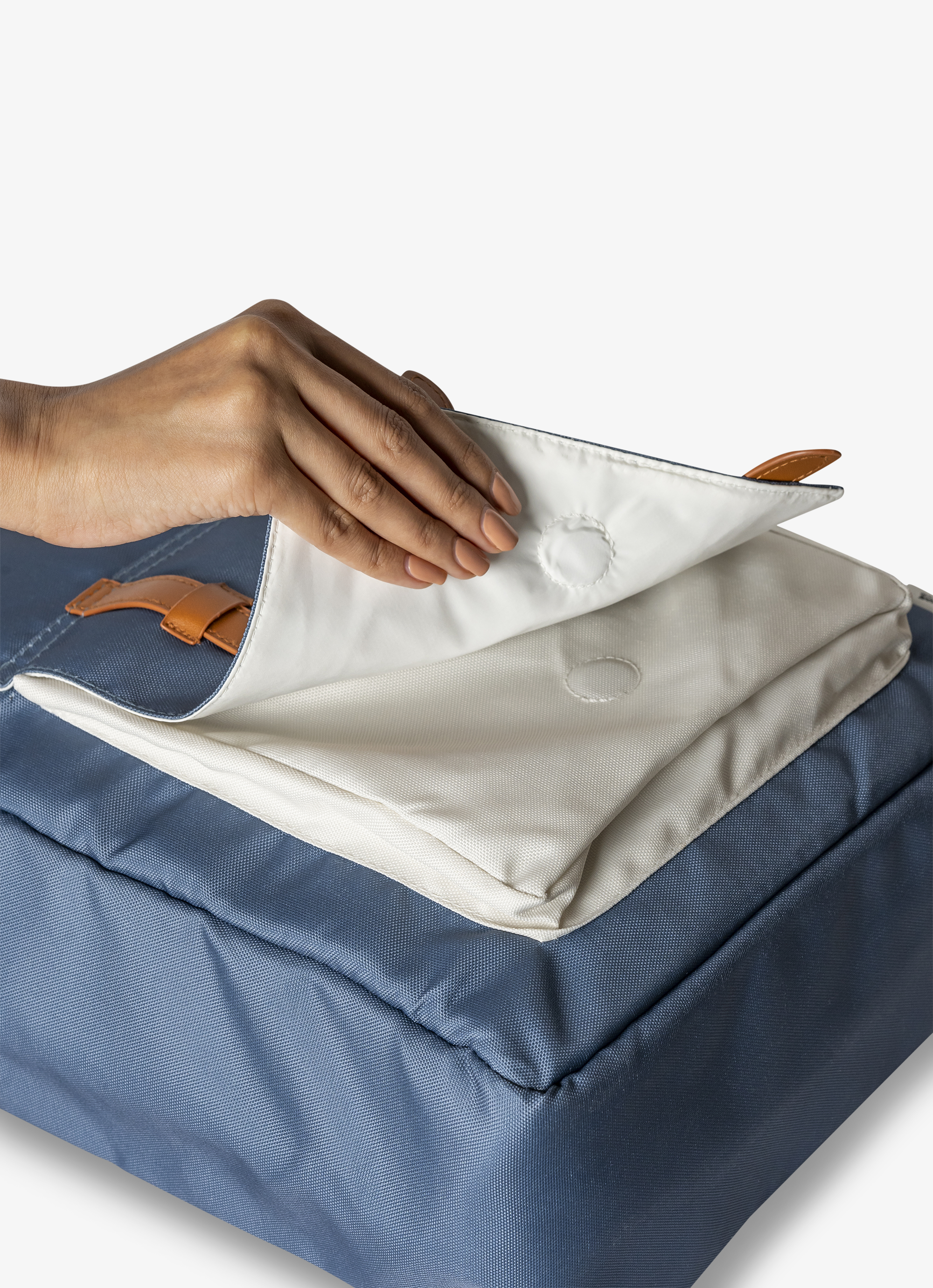 Citron Large Backpack - Navy Blue - Laadlee