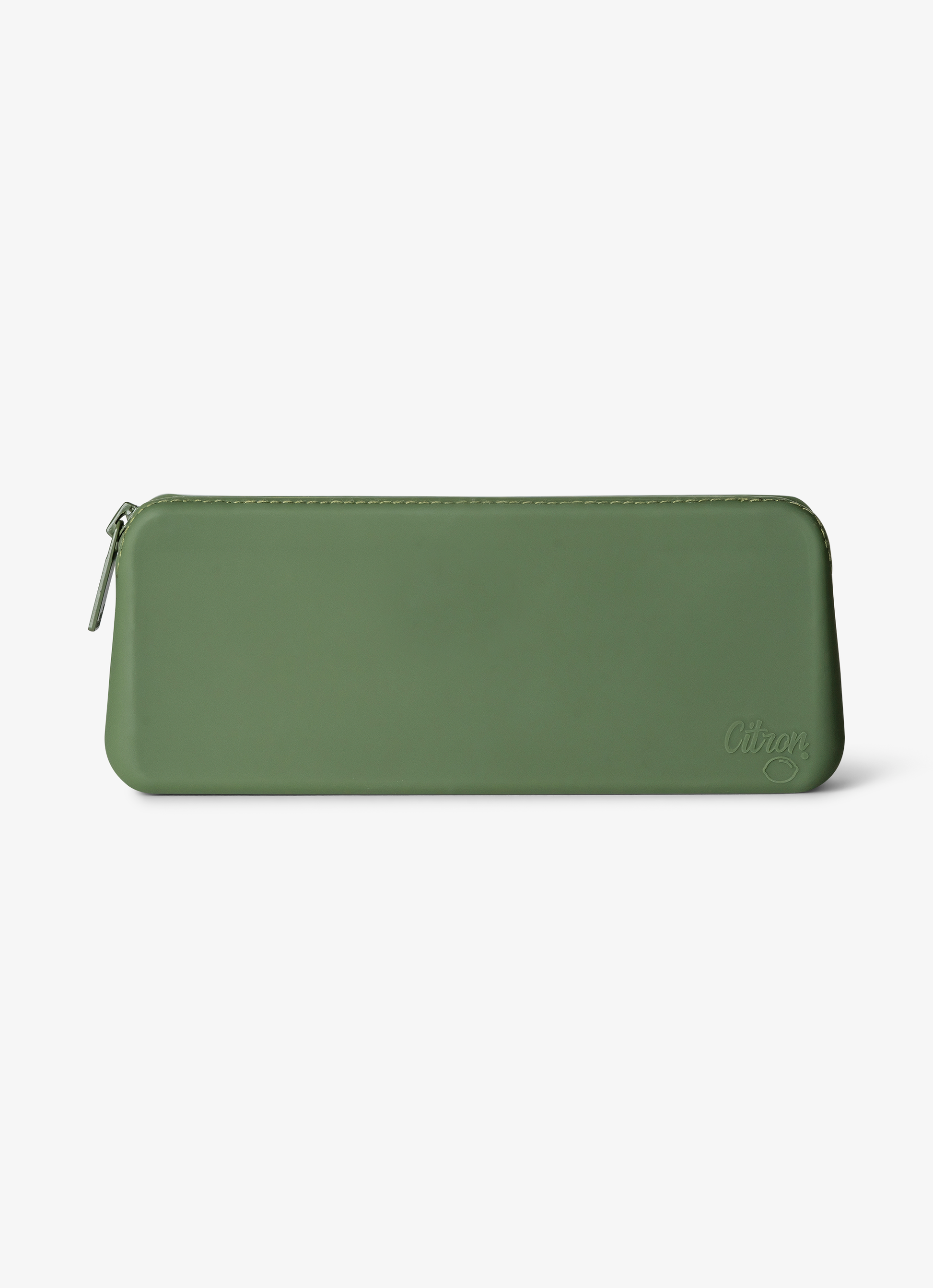 Citron Silicone Cutlery Pouch - Green - Laadlee