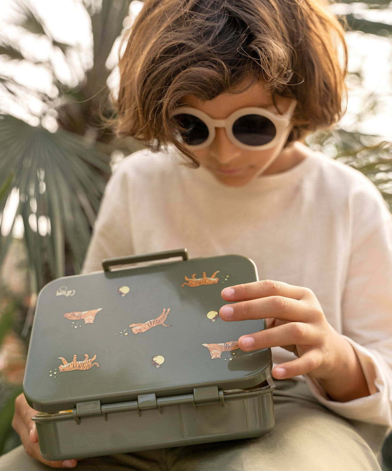 Citron Tritan Lunchbox - Tiger - Laadlee