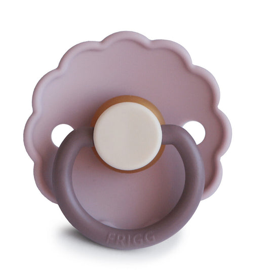 Frigg Daisy Latex Baby Pacifier 0-6M, 1Pack, Lavender Haze - Size 1 - Laadlee