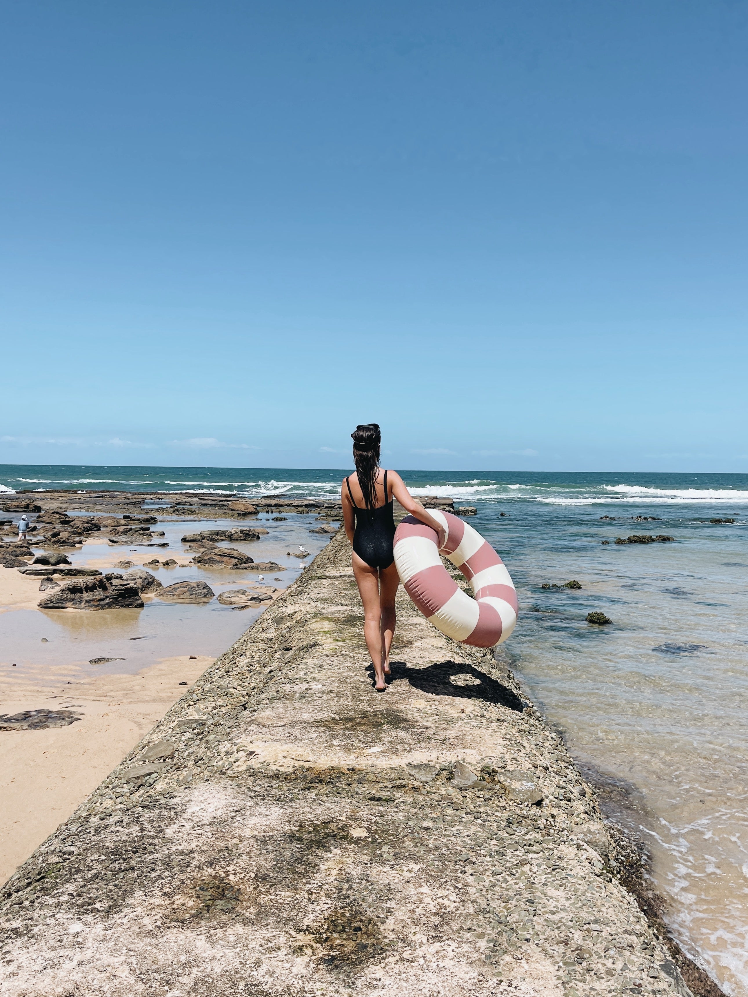 Petites Pommes 90cm Sally Swim Ring Dark Rose - Laadlee