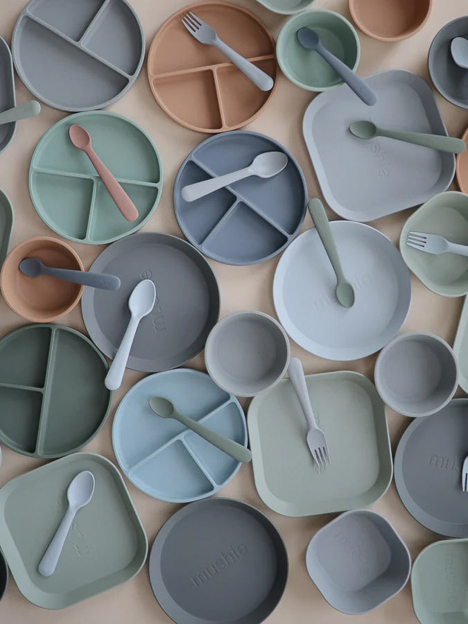 Mushie Silicone Plate Stone - Laadlee