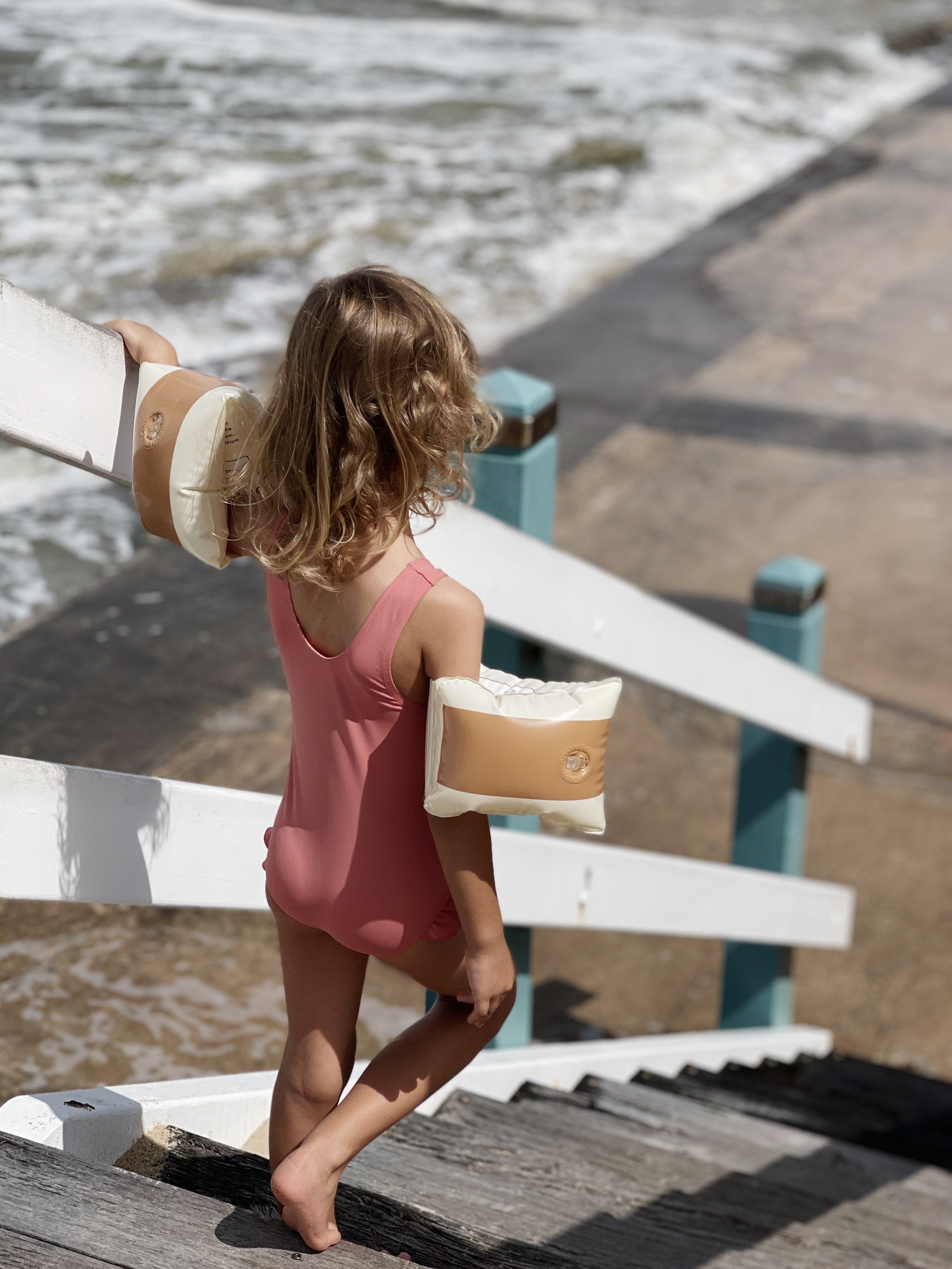 Petites Pommes Alex Armbands Peach Daisy - Laadlee