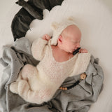 Mushie Crib Sheet Medium White - Laadlee