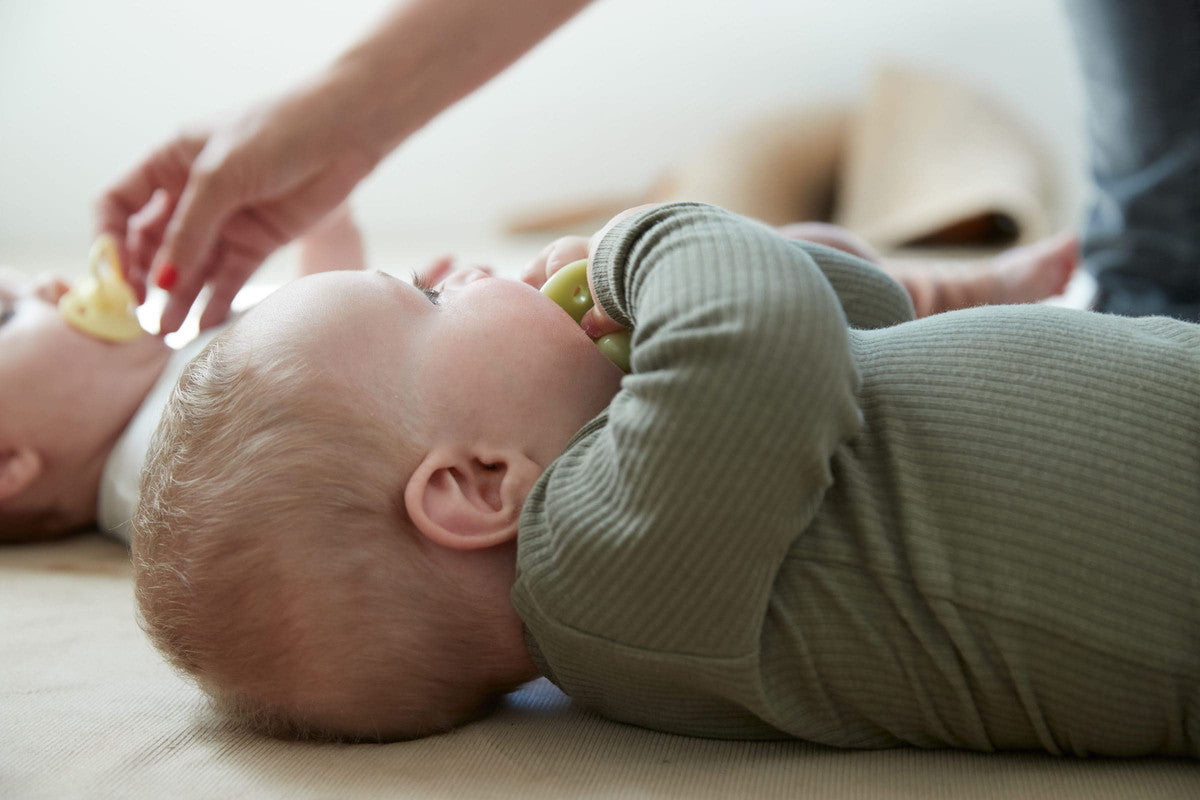 Filibabba Silicone Pacifiers - 0M - 3Y, Pistachio, Pack of 2 - Laadlee